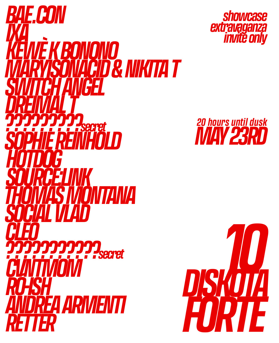Lineup Poster